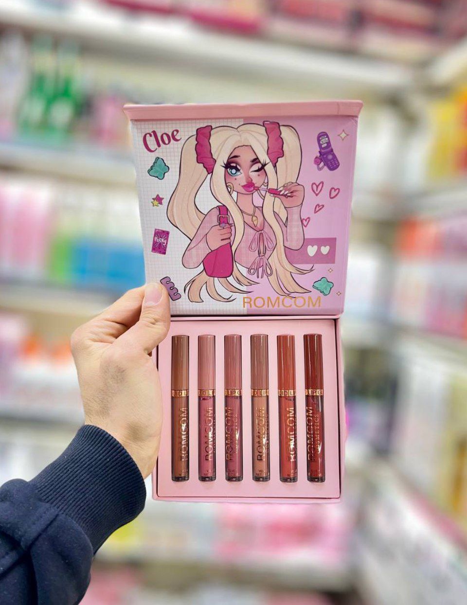 پک رژ مایع 6 رنگ دختر نود  ROMCOM
